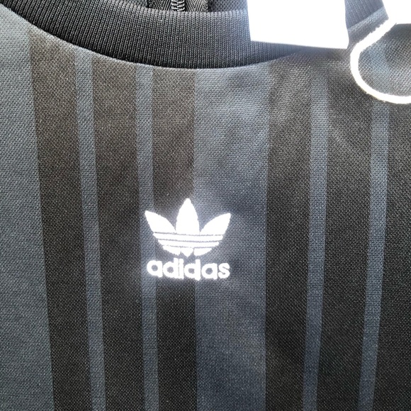 Adidas Originals 3 Stripes Women's Black Bodysuit - Picture 8 of 8
